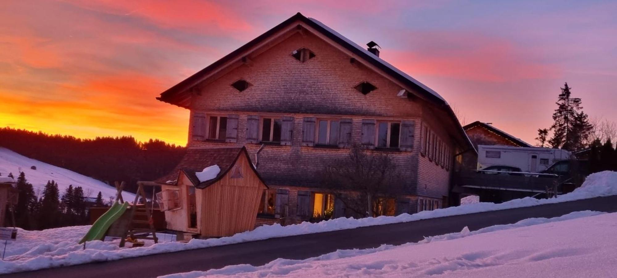 Ferienwohnung Schoenenbuehl Hittisau Bagian luar foto