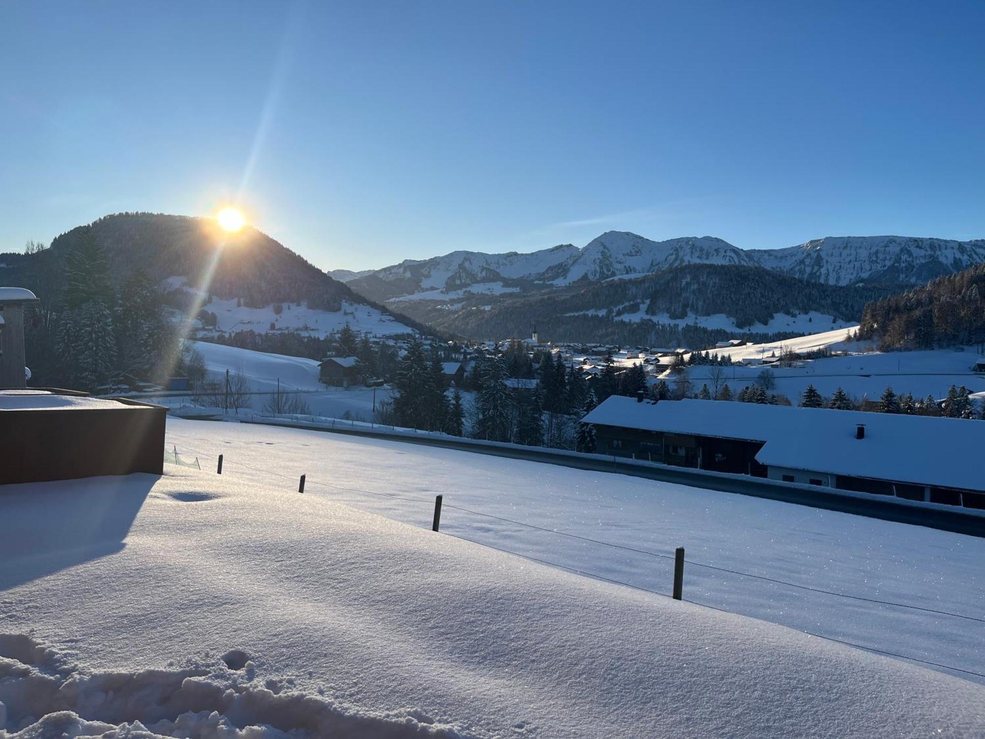 Ferienwohnung Schoenenbuehl Hittisau Bagian luar foto